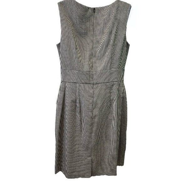 Connected Apparel Womens Dress Houndstooth Bow Rosette Sleeveless Sz 10 NWT - Picture 3 of 10